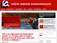 Tablet Screenshot of groupemarxiste.info